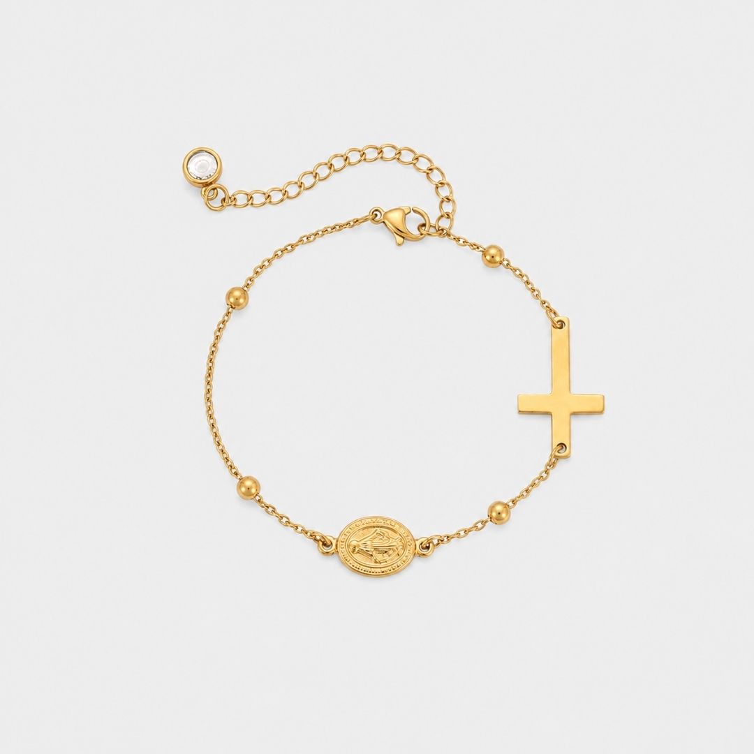 bracelet-croix-medaille